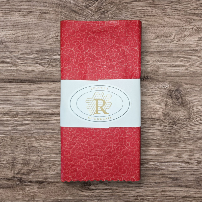 XL Clingwrap- Red Swirls