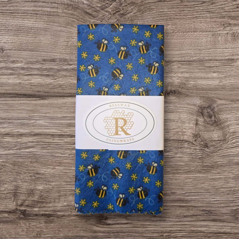 XL Clingwrap- Bees On Blue