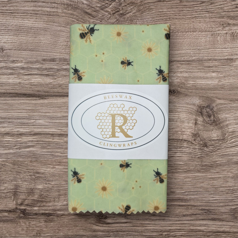 Medium Clingwrap- Bees &amp; Flowers