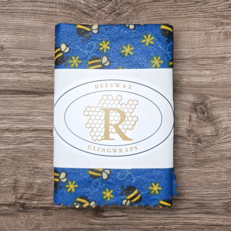 Small Clingwrap- Bees On Blue