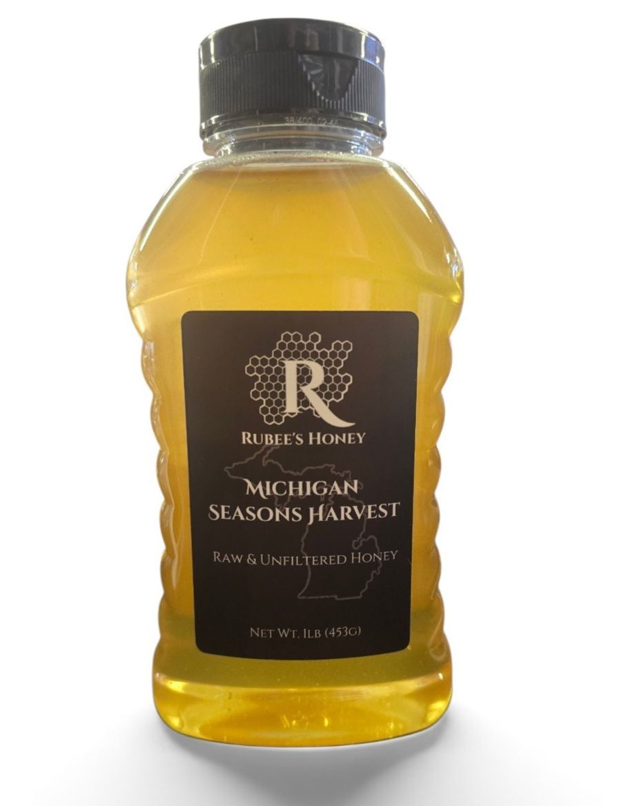 *New Michigan Seasons Harvest Honey- 1lb