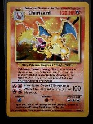 Charizard 004/102 Base Set Holo MP+/LP-