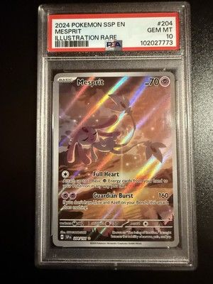 PSA 10 Mesprit 204/191 Sv08: Surging Sparks Holo