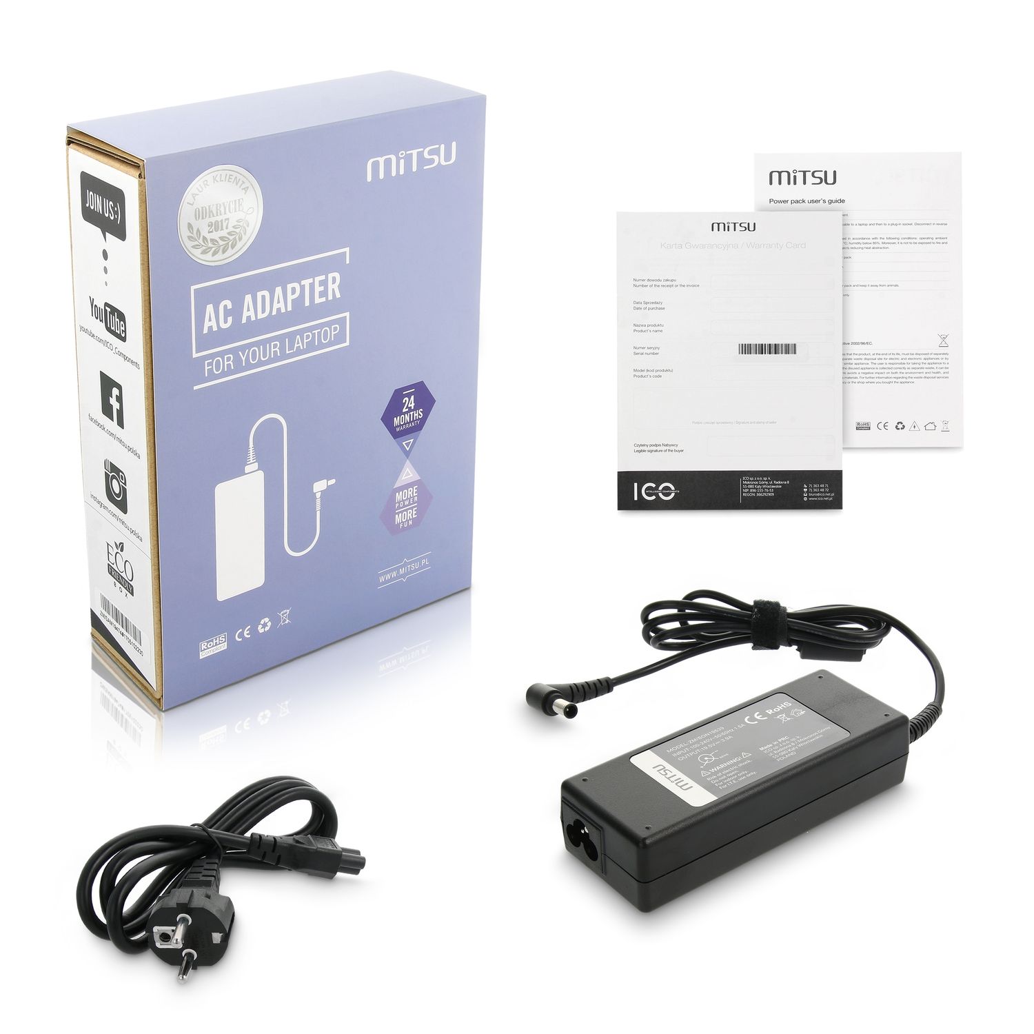 Zasilacz Sony 19.5V 3.9A (6.5x4.4 pin)
