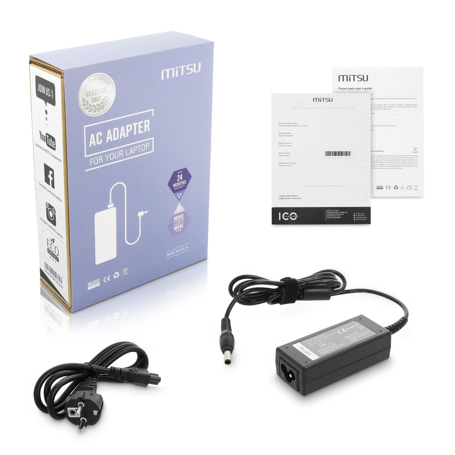 Zasilacz Samsung 19V 2.1A (5.5x3.0 pin)