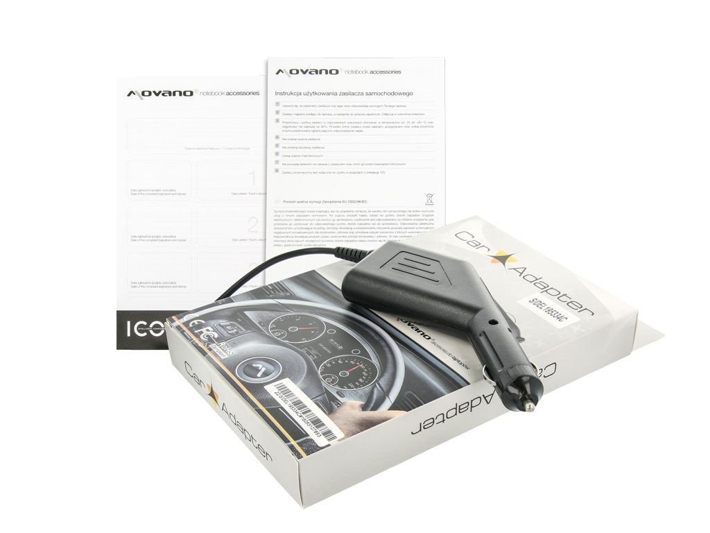 Zasilacz samochodowy Dell 19.5V 3.34A (4.5x3.0 pin)