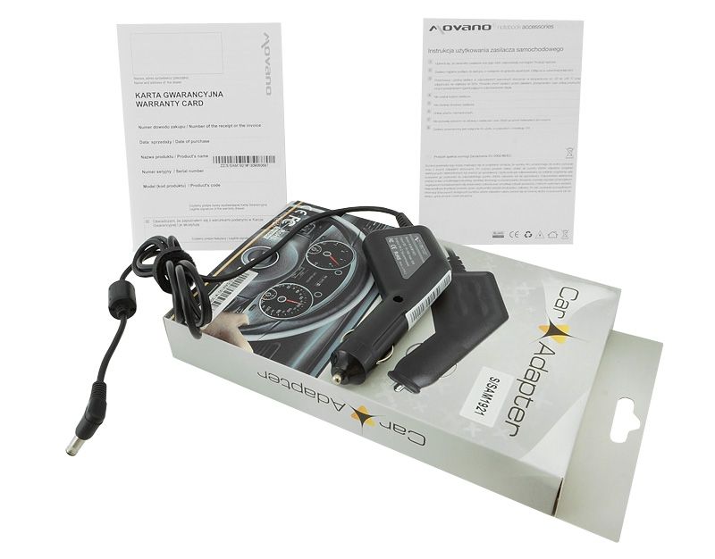 Zasilacz samochodowy  19V 2.1A (3.0x5.5) - Samsung