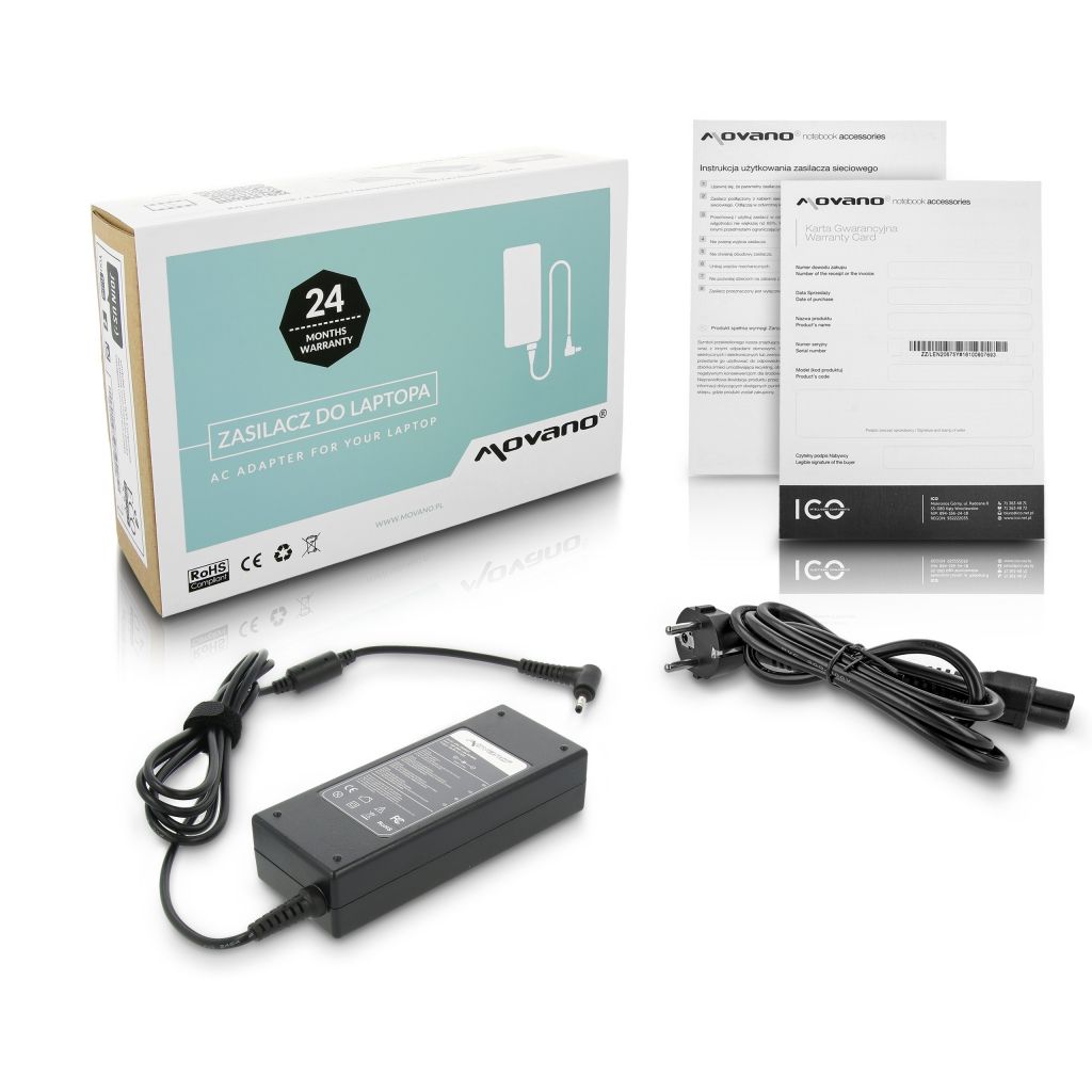 Zasilacz Dell 19.5V 4.62A - cienki wtyk (1.7x4.0)
