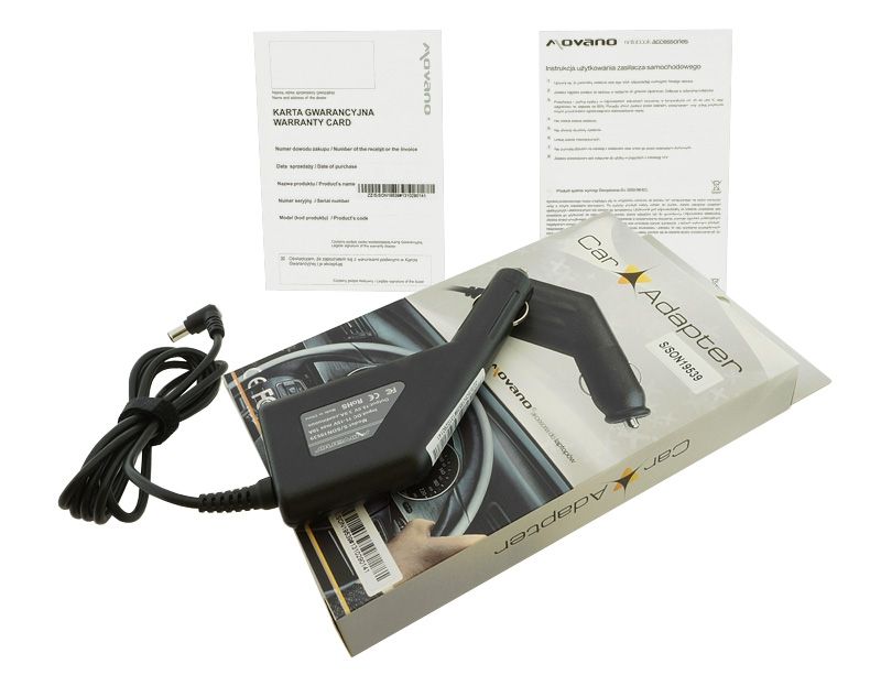 Zasilacz samochodowy Sony 19.5V 3.9A (4.4x6.5)