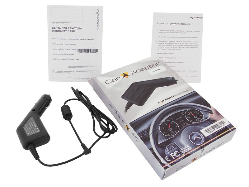 Zasilacz samochodowy  Asus 19V 2.1A (0.7x2.5)