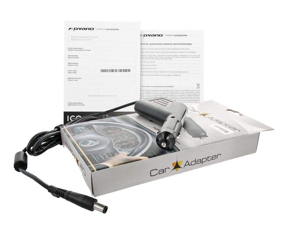 Zasilacz samochodowy- HP 19.5v 3.33a (7.4x5.0 pin)
