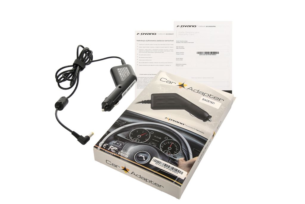 Zasilacz samochodowy Acer 19V 2.1A (1.7x5.5)