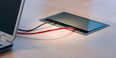 Przyłącze stołowe AV Bachmann - LANx2,VGA+audio,230VAC