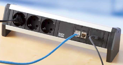 Przyłącze stołowe AV Bachmann - 3x230VAC,2xLAN,VGA