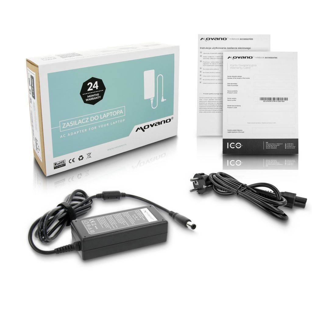 Zasilacz  Dell 19.5V 3.34A (5.0x7.4 PIN)