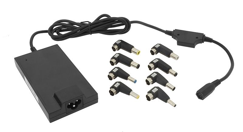 Zasilacz uniwersalny 90W - 10 wtyków Uwaga : WERSJA BEZ LCD