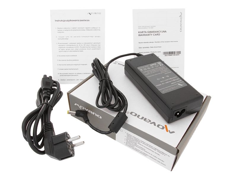 Zasilacz 20V 4.5A (2.5x5.5)