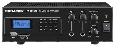 Wzmacniacz miksujący mono PA-802USB