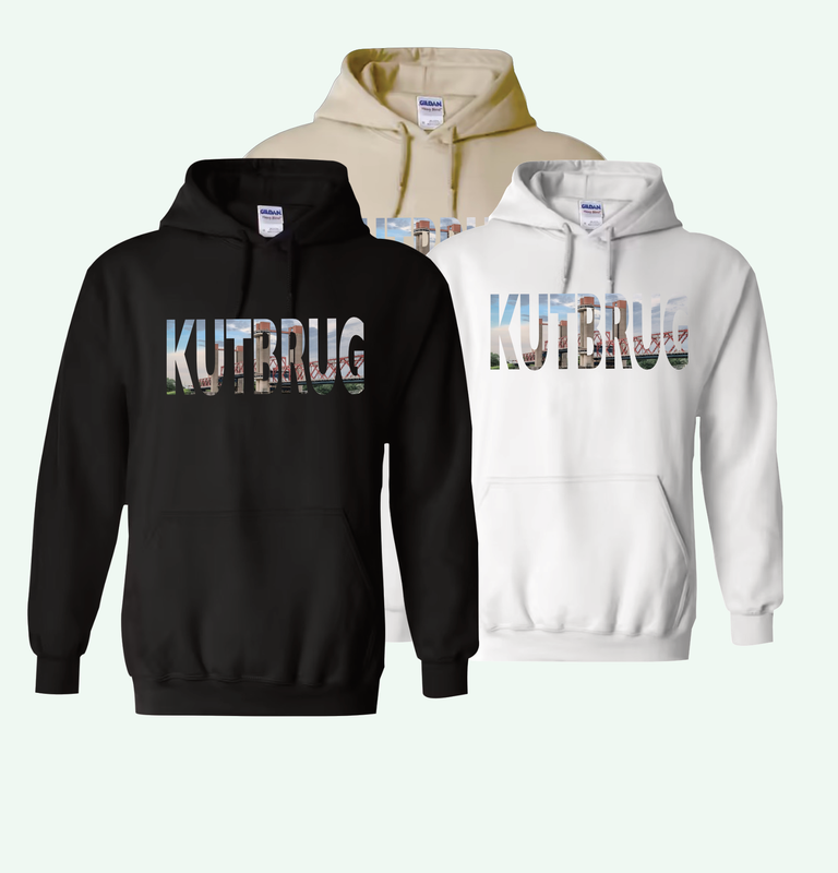 Hoodie "kutbrug" door KledingKracht