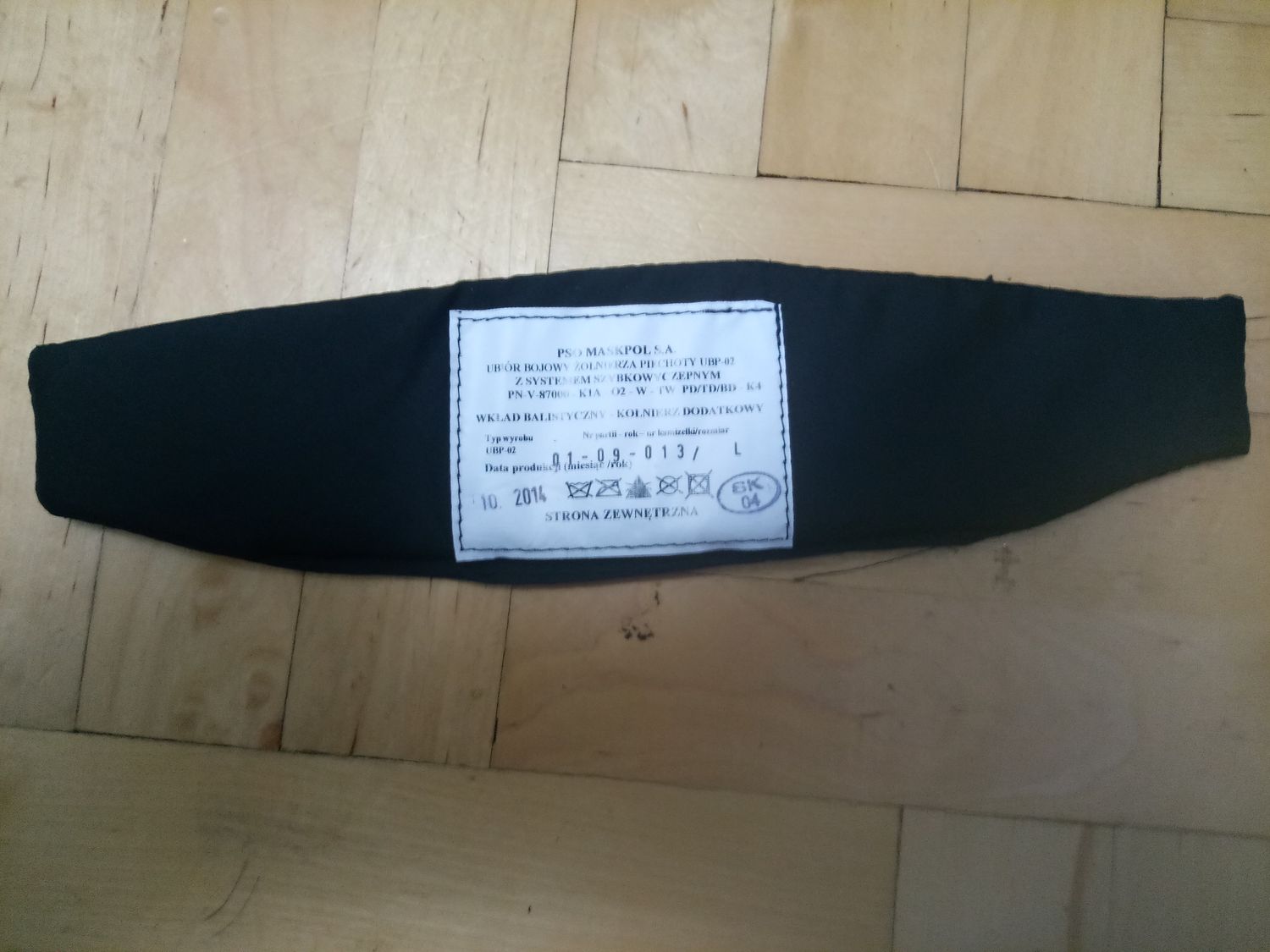 UBP-02 Wkład balistyczny kołnierz zasadniczy prawy i lewy