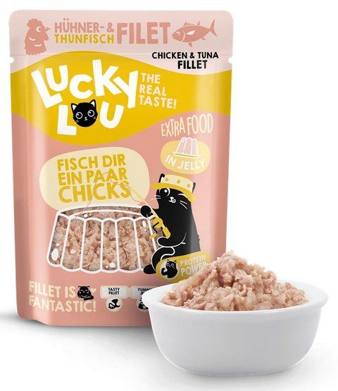 Lucky Lou Extrafood Tuńczyk i kurczak w galaretce 70g
