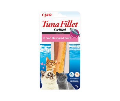 INABA CIAO grillowany filet z tuńczyka w bulionie z kraba