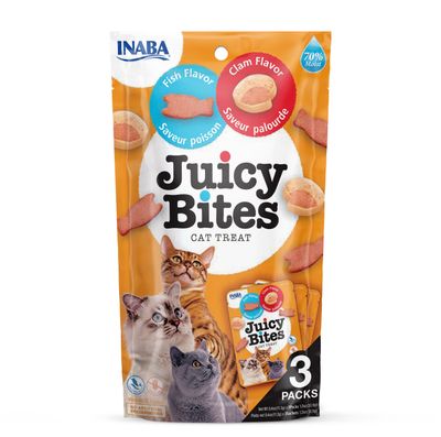 Inaba Juicy Bites wilgotne przysmaki o smaku ryby i małży