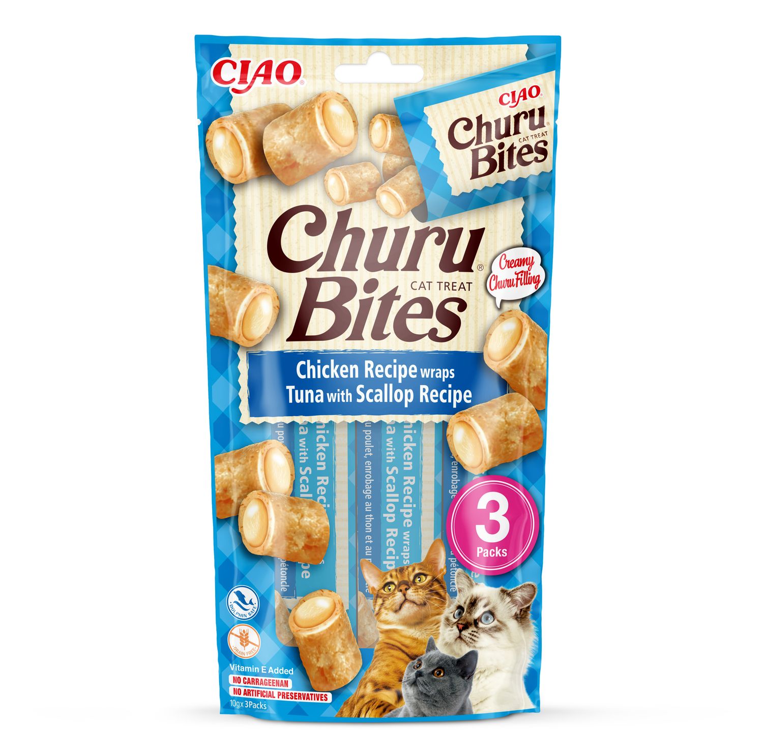 Inaba Churu Bites kurczak z tuńczykiem i przegrzebkami