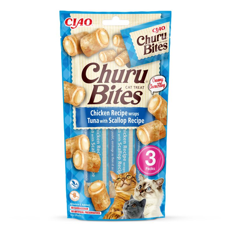 Inaba Churu Bites kurczak z tuńczykiem i przegrzebkami