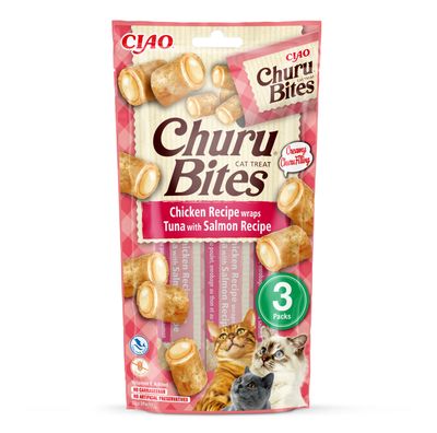 Inaba Churu Bites kurczak z tuńczykiem i łososiem