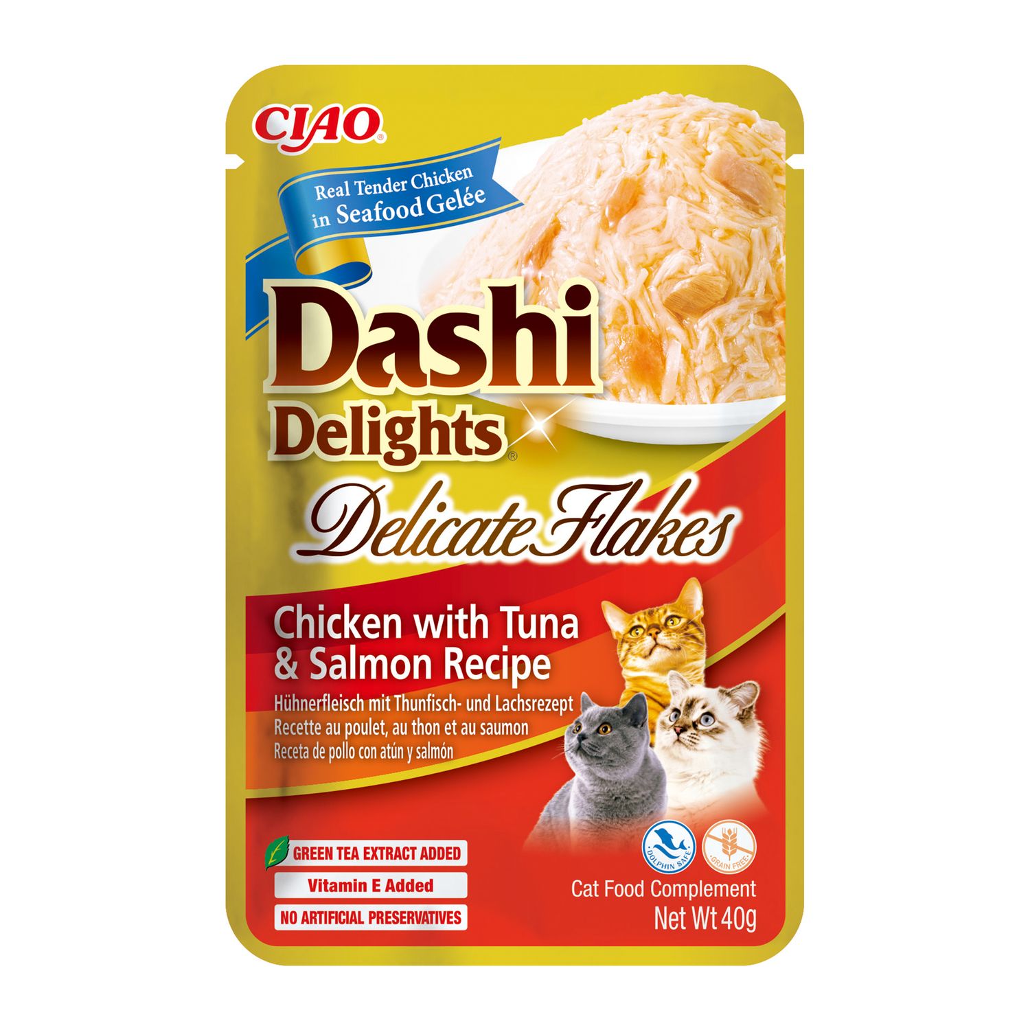 Inaba Dashi Delights Delicate Flakes kurczak, tuńczyk i łosoś