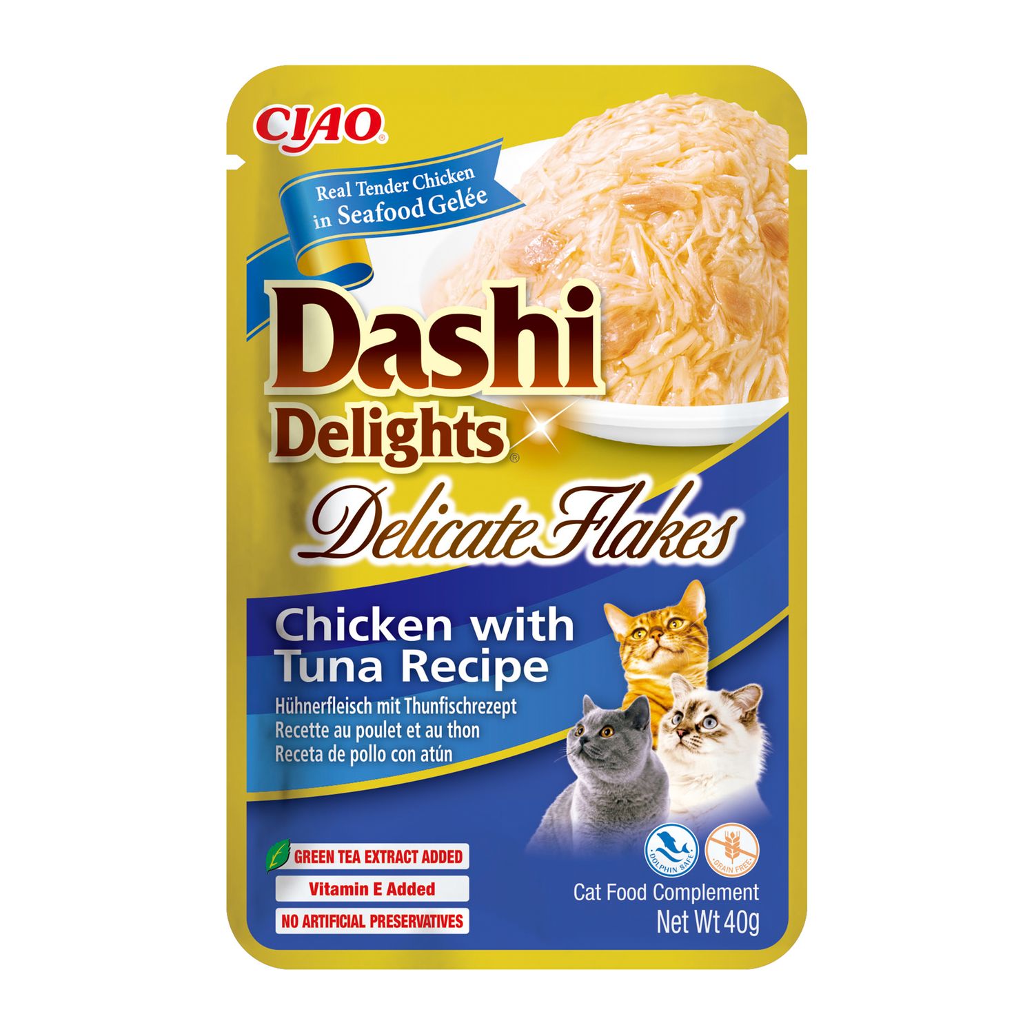 Inaba Dashi Delights Delicate Flakes kurczak i tuńczyk