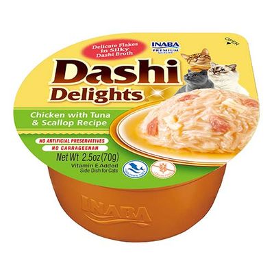 Inaba Dashi Delights kurczak z tuńczykiem i przegrzebkami