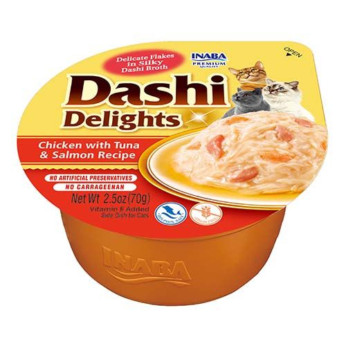 Inaba Dashi Delights kurczak z tuńczykiem i łososiem