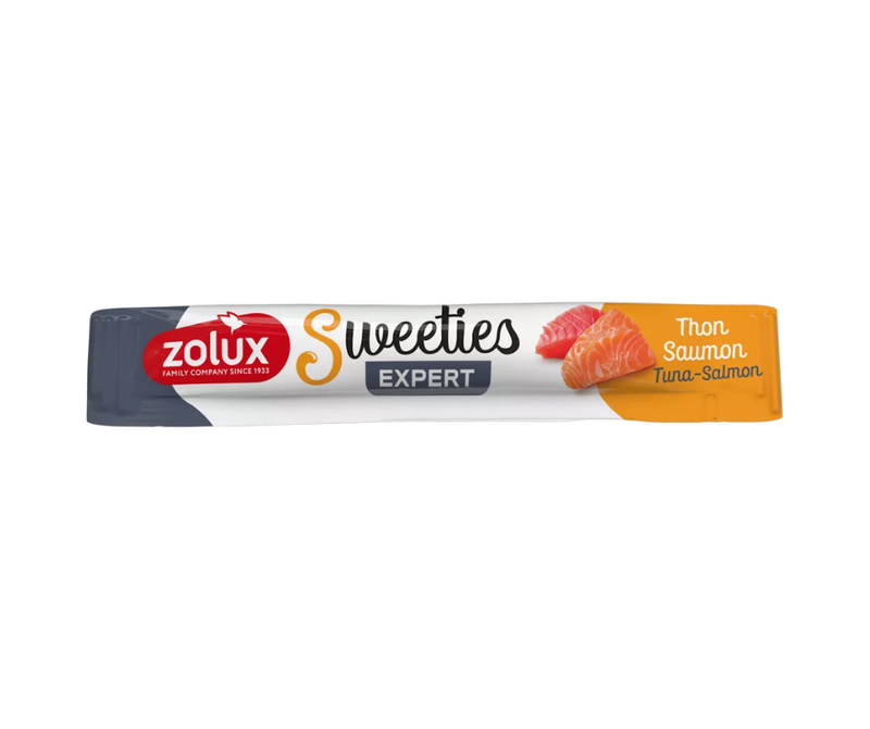 ZOLUX kremowy przysmak dla kota SWEETIES z tuńczykiem i łososiem 14g