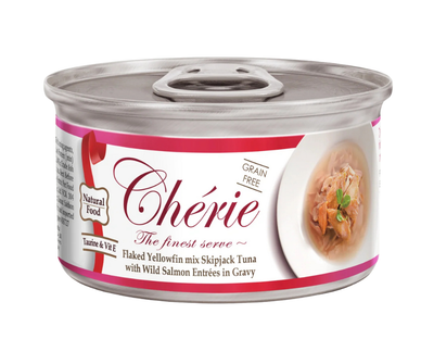Cherie tuńczyk z dzikim łososiem w sosie 80g