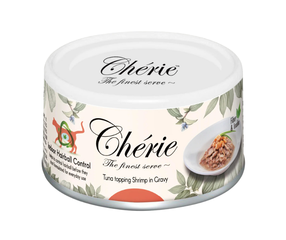 Cherie Hairball Control tuńczyk z krewetkami 80g