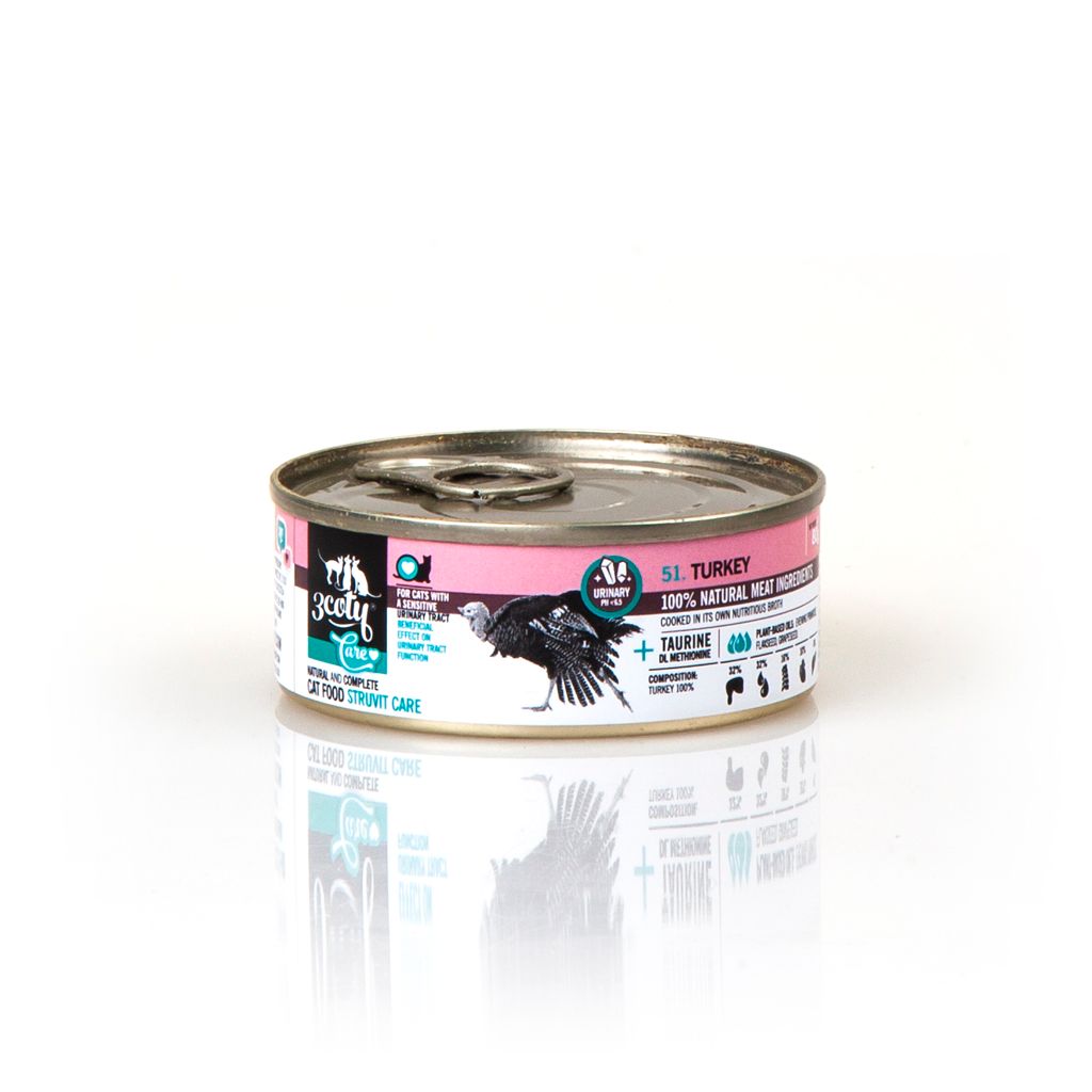 3Coty Turkey Struvite Care - dla kotów z wrażliwym układem moczowym 80g