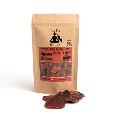 Samo Mięso - przysmak, ligawa wołowa, plastry, 50g