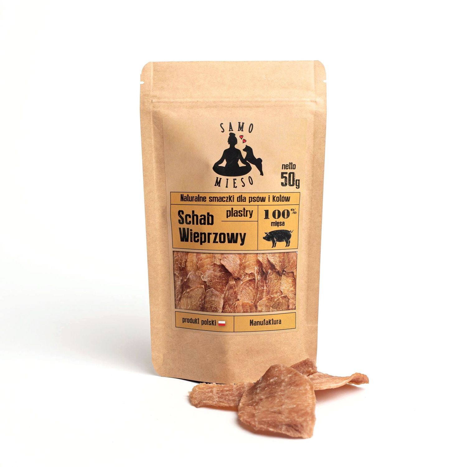 Samo Mięso - przysmak, schab wieprzowy, plastry, 50g