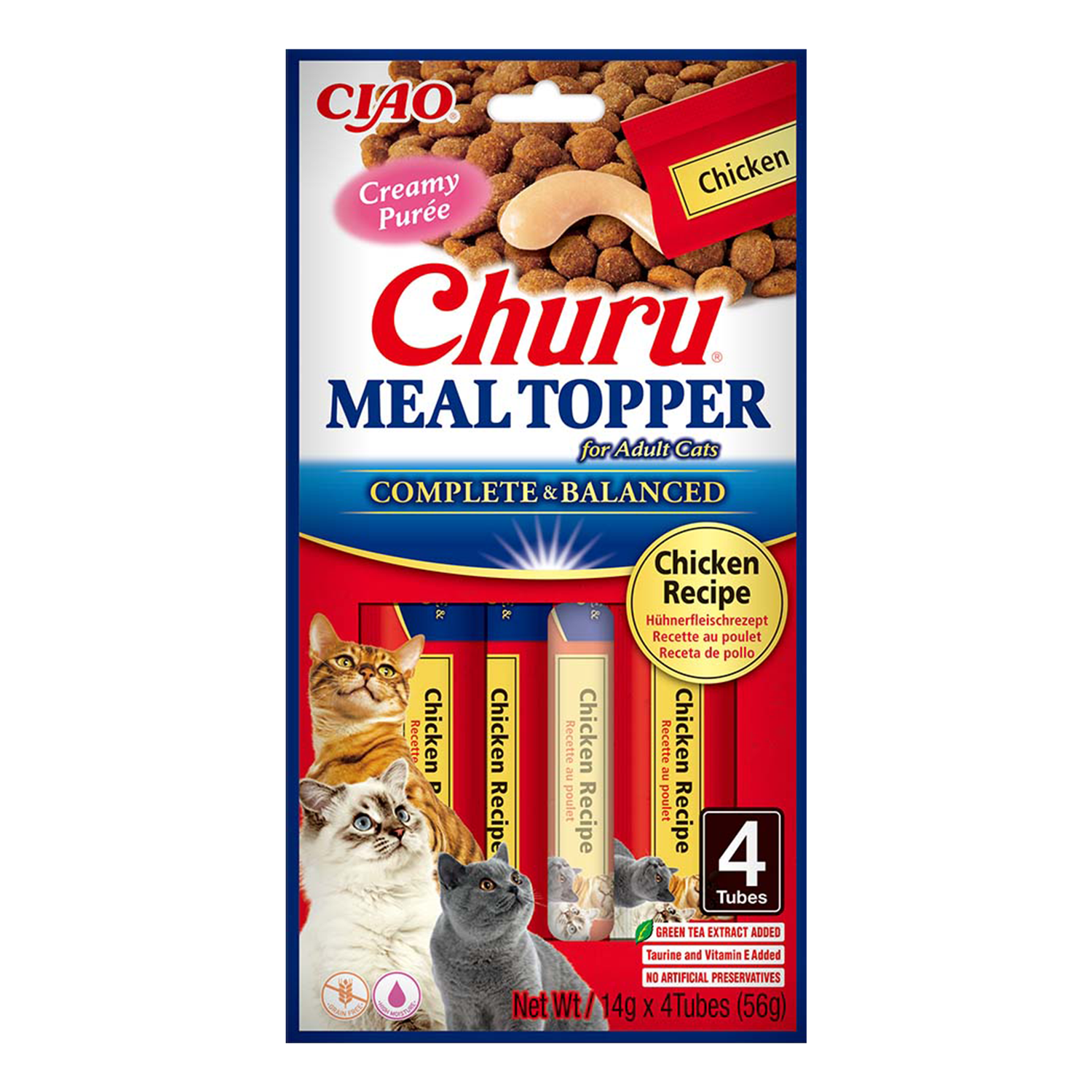 Inaba Churu meal topper kremowy dosmaczacz, kurczak 4x14g