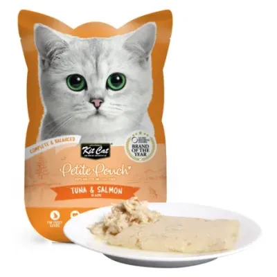 KitCat Petite Pouch z tuńczykiem i łososiem 70g