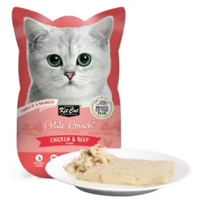 KitCat Petite Pouch z kurczakiem i wołowiną 70g