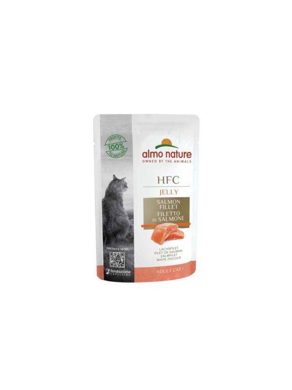 Almo Nature HFC jelly łosoś  55g