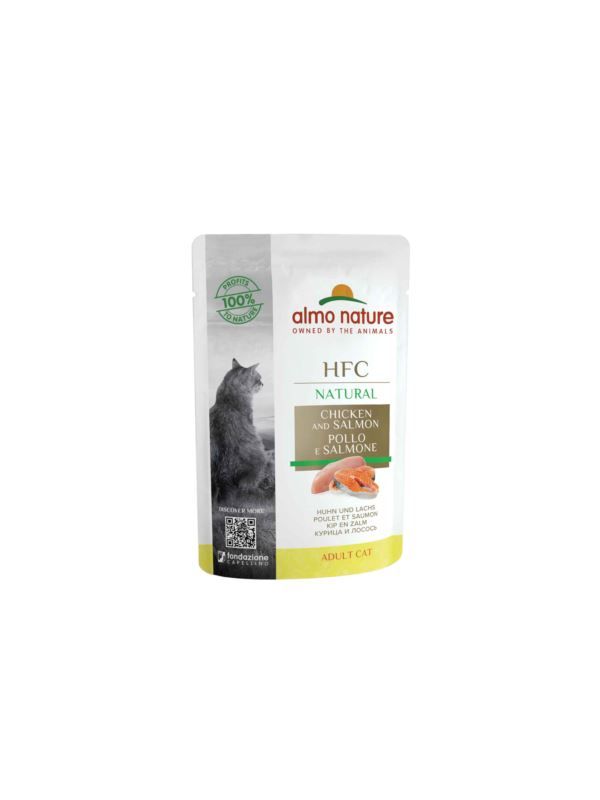 Almo Nature HFC natural kurczak i łosoś 55g