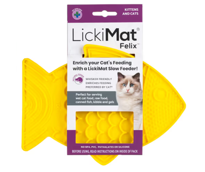 Mata do lizania LickiMat Felix żółta