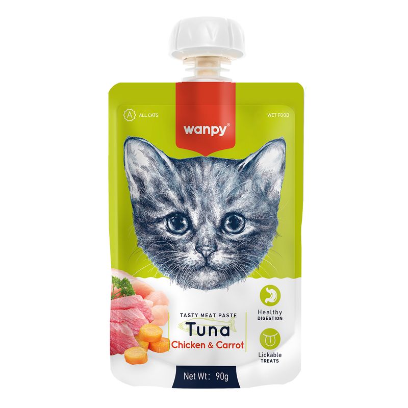 Wanpy kremowy pasztet - tuńczyk i kurczak z marchewką 90g