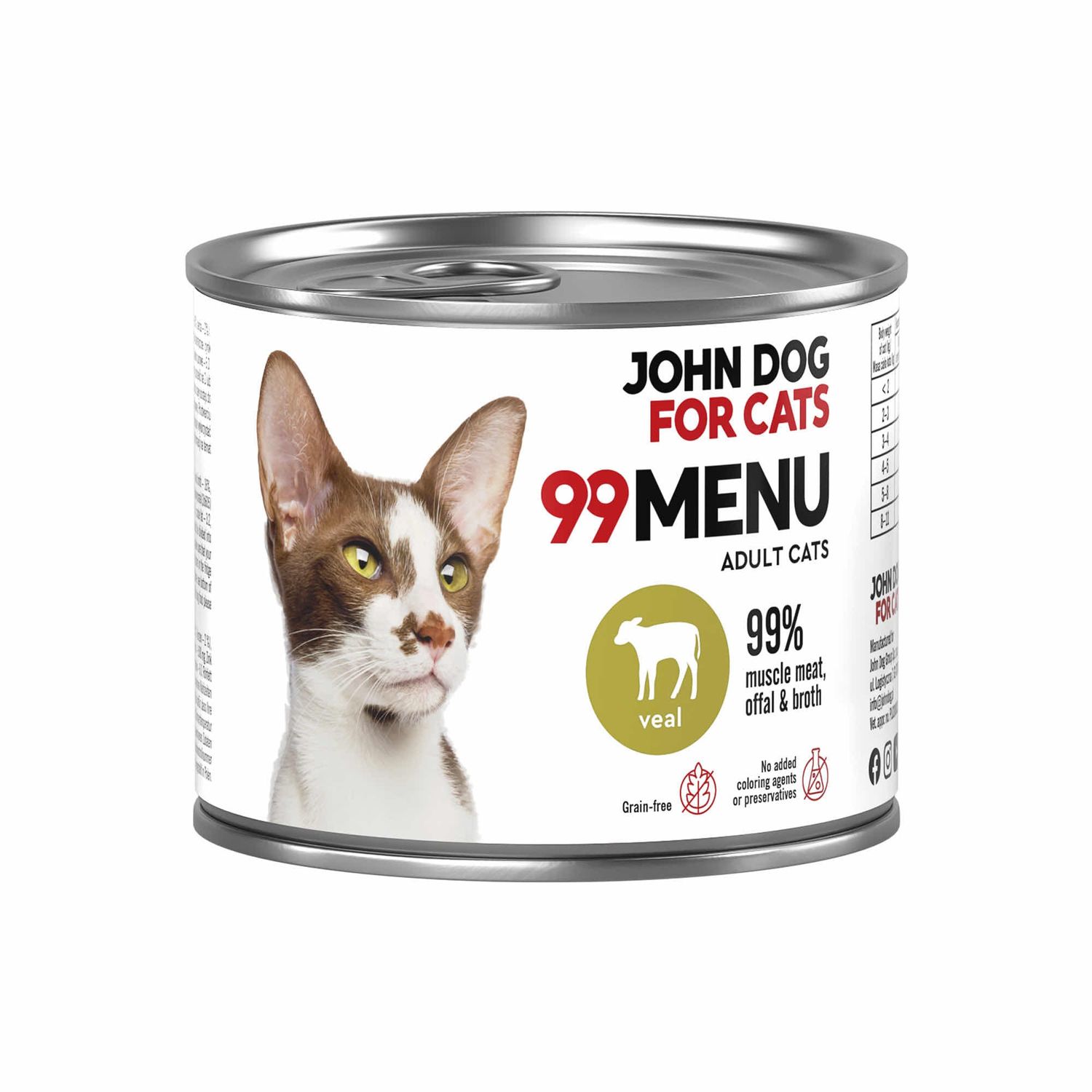 John Dog for cats 99Menu cielęcina