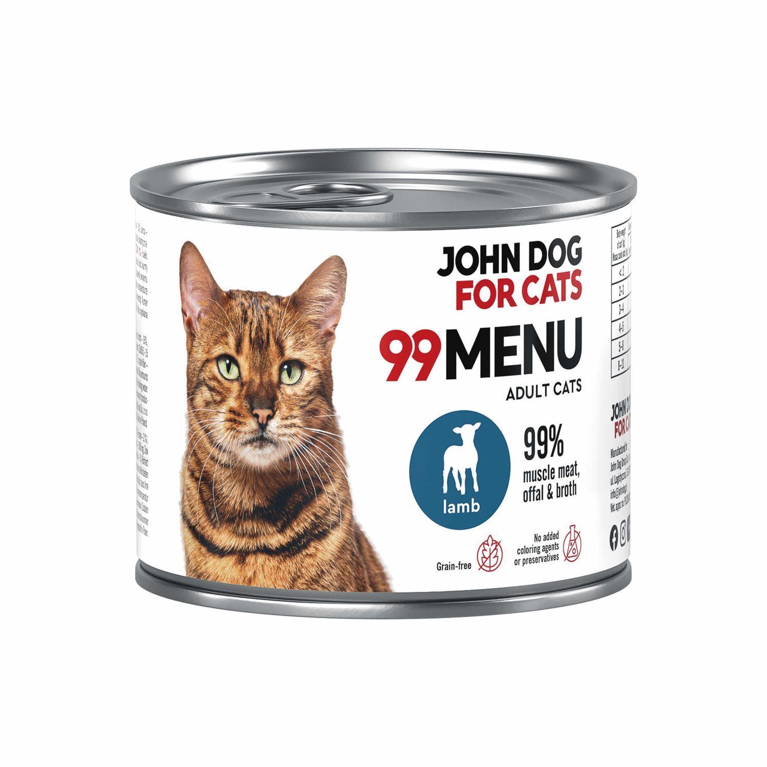 John Dog for cats 99Menu jagnięcina