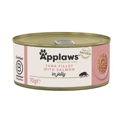 Applaws tuńczyk z łososiem w galaretce 70g